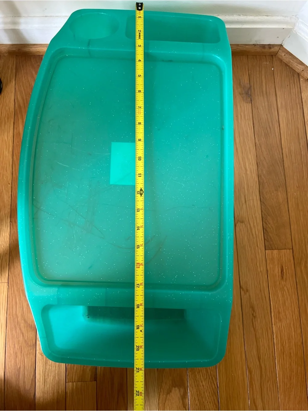 Kids Portable lap desk Activity Tray - Teal glitter